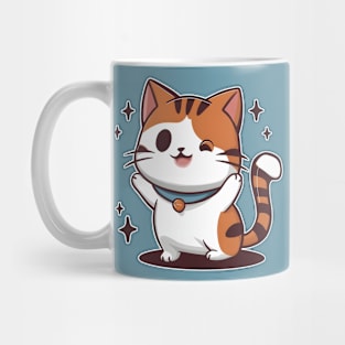 Winky Face Cat Mug